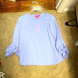 Lily Pulitzer Langston top size XXS in print periwinkle purple NWT